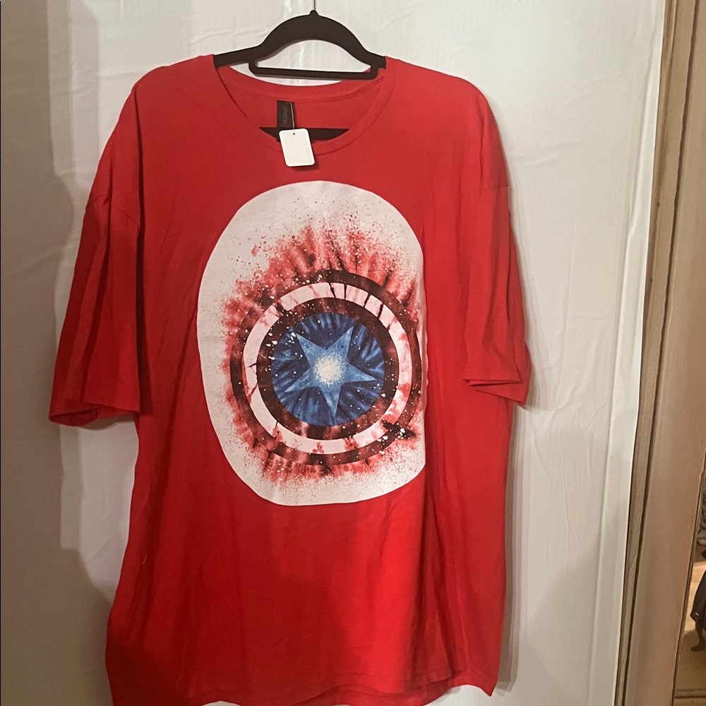 Red Graphic Short Sleeve Tee